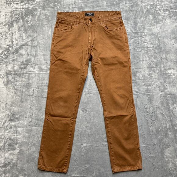 Matchstick Chino Straight Leg Pants Men’s Size L/32 Rust - Picture 1 of 10
